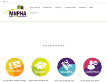 Tablet Screenshot of mnpha.com